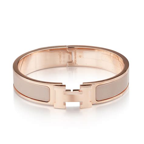 hermes rose gold clic bracelet|bracelet hermes original.